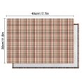 thumbnail image 5 of Beige Brown and Red Checkered Pattern Summer Placemats Table Placemats Set Of 6-Linen Kitchen Washable Placemats Table Mats 11.8"x17.7" Non-Slip Heat Resistant, 5 of 5