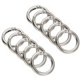 thumbnail image 1 of Unique Bargains Silver Tone Round Zinc Alloy Spring Gate O Ring Snap Clip Buckle, 10 Pack, 1 of 5