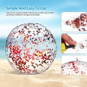 FELTECHELECTR Dazzling Effect Inflatable Volleyball for Beach and Pool 1 Set 15.72in
