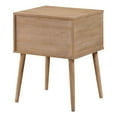thumbnail image 5 of Rena Mid-Century Modern 2-drawer Side Table in Engineered Wood Ash Finish, 5 of 9