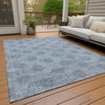 thumbnail image 3 of Dalyn Rugs Machine Washable Indoor/Outdoor Chantille Blue 10' x 14' Rug, 3 of 9