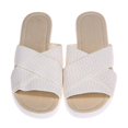 thumbnail image 1 of Women Cross Strap Sandals Slip On Slippers Platform Mules Summer Slides Shoes Size, 1 of 5