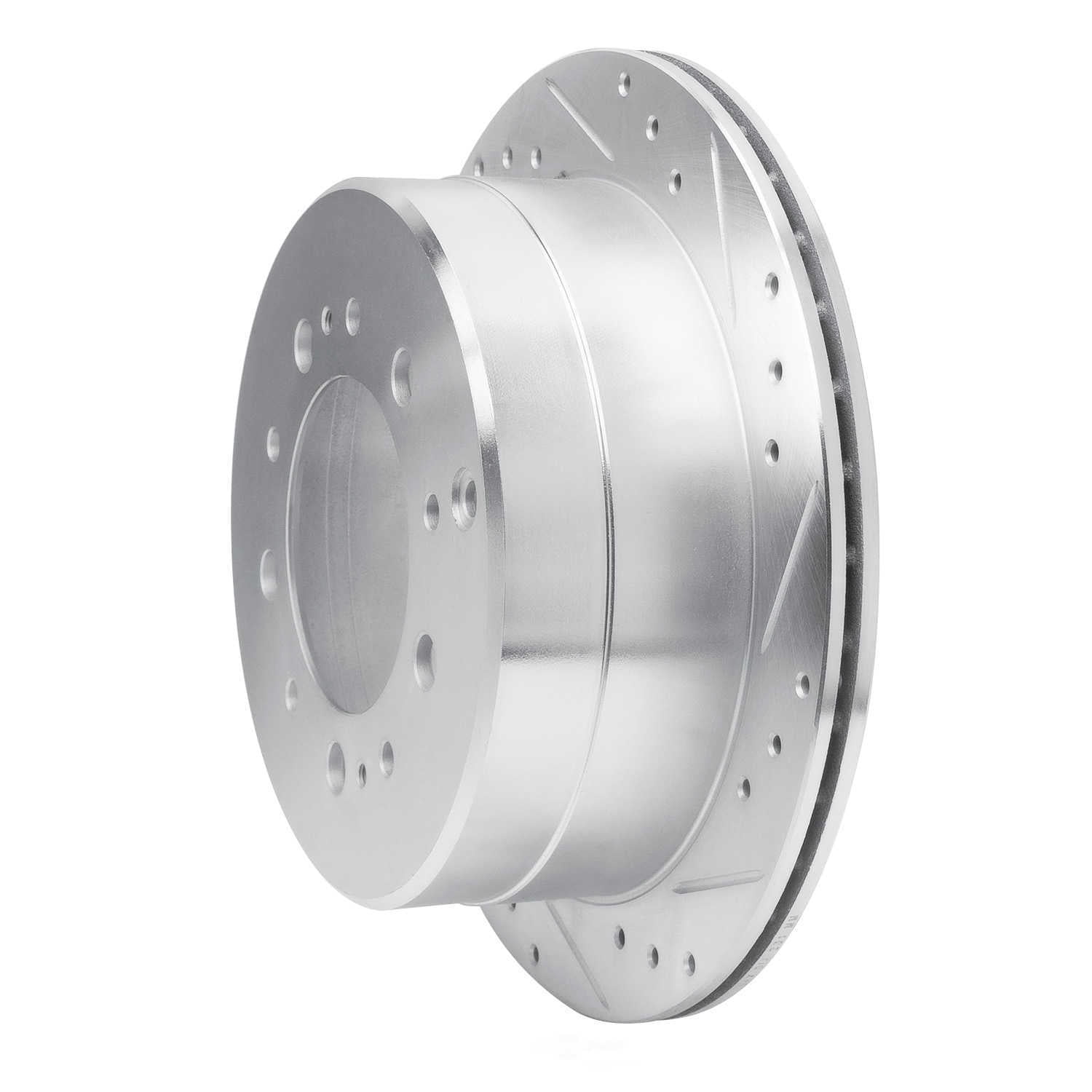 Dynamic Friction Company 631-76113R DFC Brake Rotor - Drilled And Slotted - Silver