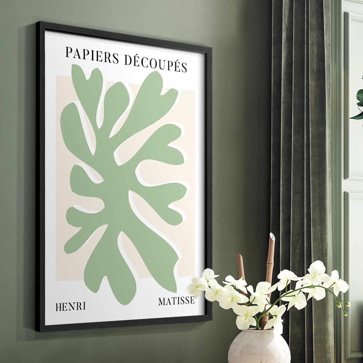 Matisse CV Framed Print in Black Solid Wood 8 x 10 Framed Print