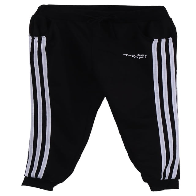 EIMELI Men‘s Side Striped Long Pants Casual Loose Fit Breathable Patchwork Trousers with Drawstring