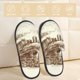 thumbnail image 2 of Fotbe Train Pantuflas Peludas para Mujer con Estampado, Zapatillas de Peluche, Zapatos de Invierno para Casa, Uso Interior y Exterior-Medium, 2 of 8
