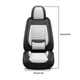 thumbnail image 2 of WZTO Car Seat Cover Full Set, Leather Car Seat Cover, Car Seat Cushion, Nappa Leather Seat Covers Car Seat Front Rear Seat Covers Set of 5 Car Interior Accessories Protector Fit Most Cars, 2 of 9