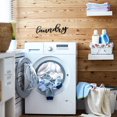 thumbnail image 3 of 2 Pieces Laundry Pantry Sign Laundry Hanging Signs Wall Pantry Hanging Sign Black Rustic Farmhouse Home Decoration for Laundry Room Bedroom Living Room Kitchen (Wood), 3 of 5