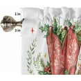 thumbnail image 6 of Christmas Western Kitchen Curtains and Valances Set, Rod Pocket Curtains Tier Farmhouse Window Curtains 36 Inch Length, Farmhouse Cowboy Boots Star Leaves 3 Piece Kitchen Curtains Set, 6 of 6