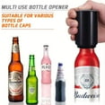 thumbnail image 5 of 2PCS Automatic Beer Bottle Opener Magnetic Bottle Opener, Portable Push Down Draft Top Beer Can opener Beer Opener Magnetic Bottle Cap Opener for Kitchen Home Bar Restaurant Household Men Gift-Black, 5 of 18
