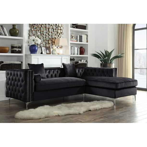 Chic Home Monet Velvet Modern Contemporary Button Tufted ...