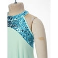 thumbnail image 5 of CHICTRY Girls Halter Glittery Lyrical Modern Dance Dress for Stage Performance, 5 of 7