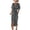 Gray, variant on Midi Cocktail Dresses for Women Wedding Guest V Neck Ruffle Spring Summer A Line Formal Dress Flowy Party Gown Wedding Gray,L