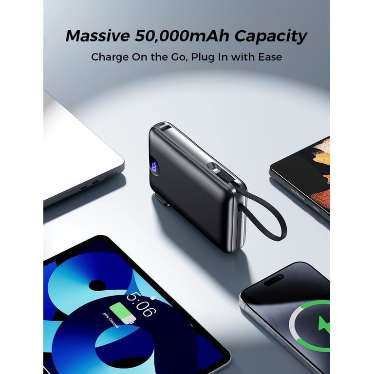 TRIGIZ 50000mAh Power Bank with Built-In Cables photo 5