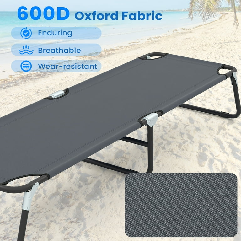 Patiojoy Comfortable Portable Single Foldable Outdoor Camping Cot