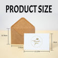 thumbnail image 5 of Thank You Cards With Matching Stickers, Durable Kraft Envelopes For Graduations Engagements, 24PCS, 5 of 5