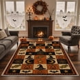 thumbnail image 5 of GENIMO 2'x3' Halloween Doormat, Washable Non Slip Soft Farmhouse Pumpkin Outdoor Door Mat for Front Door Covered Porch Patio Entryway, Burnt Orange, 5 of 6