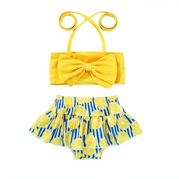Younger Tree Baby Girl Bikini Swimsuits Set Kid Summer Beach Swimwear 2 Piece Bathing Suit for 2-3T