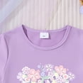 thumbnail image 4 of hengsof Ensemble Deux Pièces Jupe à Manches Courtes Imprimé Ours avec Nœud Doux pour Filles, Jupe à Manches Courtes Col Rond Taille Élastique Ensemble Décontracté Confortable, 4 of 6