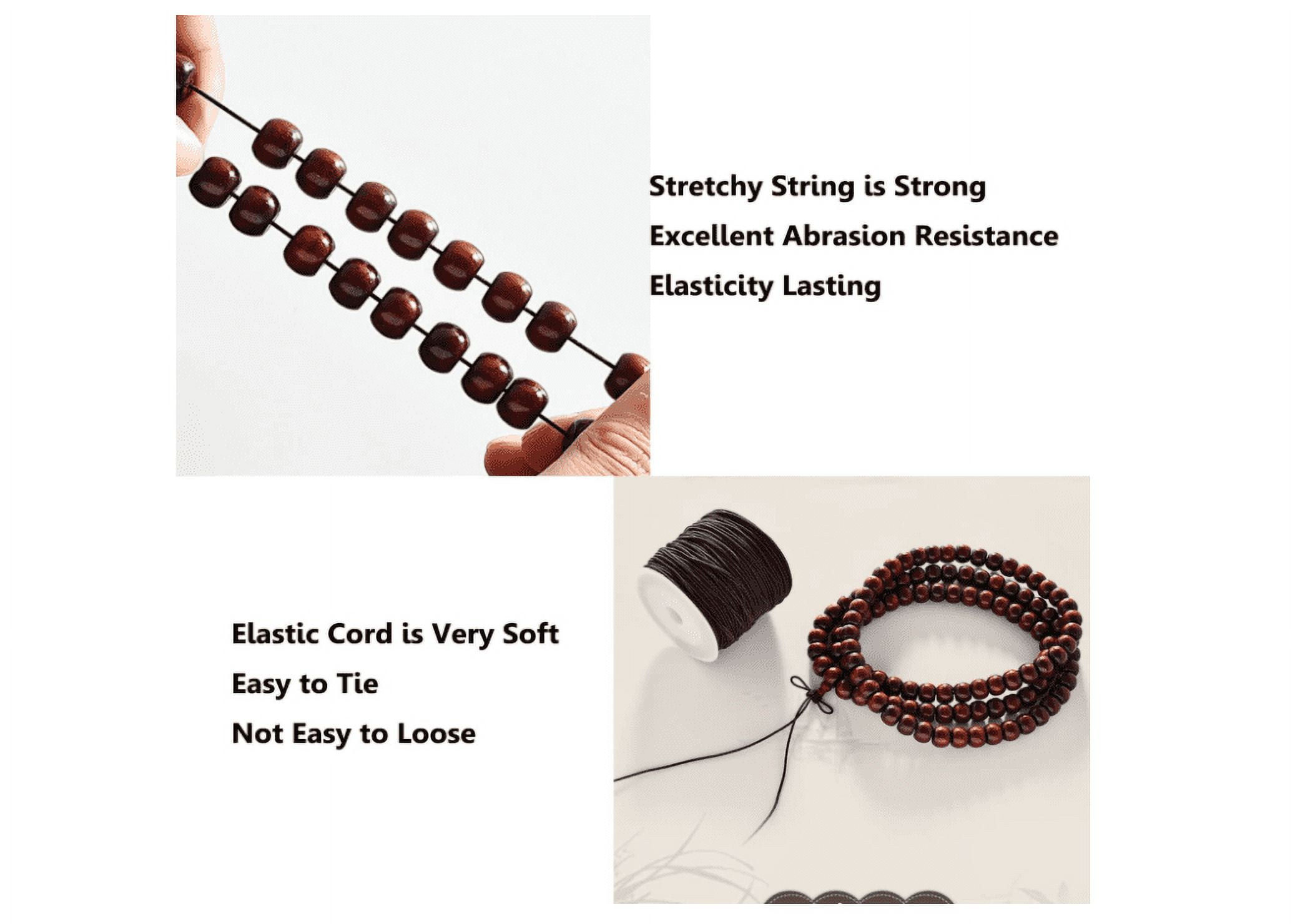 Jam Elastic String Ties, Black Matte, 5/Pack, Small, 10 inch Loop