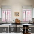 thumbnail image 4 of Abstract Oil Watercolor Kitchen Curtain Valance 3 Piece Set for Kitchen Curtains and Valance Set Short Curtain Sink Window Decor 36 Inch Small Window Treatment Tier 27.5x36 Length, 4 of 6