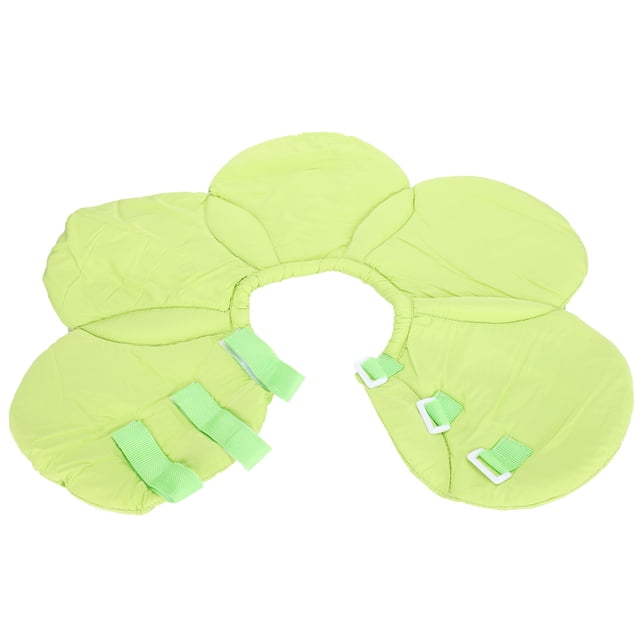 Cone Collar, Soft Adjustable Dog Protective Collar Flower Shaped Comfortable Lightweight For Pet Cats For Pet Dogs Green L 35-38cm