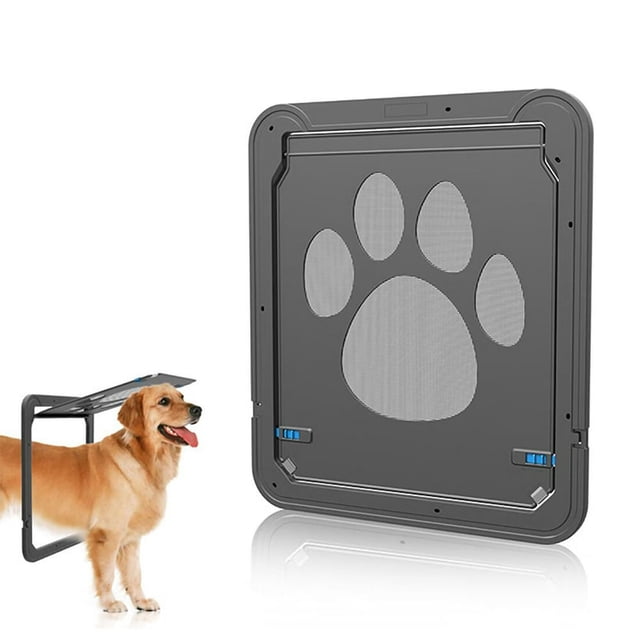Dog Screen Door Inside Flap Lockable Small Medium Pet Door Magnetic Closure Sturdy Cat Door