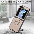 thumbnail image 5 of for Samsung Galaxy Z Flip 5 Case, PU Leather Protective Cover with Ring Flip Phone Case Samsung Galaxy Z Flip5 ZH Beige, 5 of 9