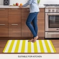 thumbnail image 5 of Yellow Striped Door Mat&nbsp;Indoor Outdoor Entrance, Non Slip Rug for Kitchen Bathroom Entryway Rug, Modern Farmhouse Yellow White Stripes Washable Doormat Floor Mat 24x36 Inch, 5 of 8