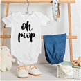 thumbnail image 3 of Oh Poop Funny Cute Stinky Babies Romper Boys or Girls Infant Baby Brisco Brands 18M, 3 of 6