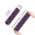 thumbnail image 4 of Naloa Hot Cocoa Snowflake Mittens Ankle Socks for Women Non Slip Socks No Show Socks Classic Low Cut Casual Socks Casual Socks, 4 of 7
