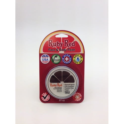 RUBY RED PAINT, INC. Individual Color 18ml/0.61oz Face and Body Paint