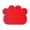 Red, variant on Paw Shape Cat Litter Mat, Non-Slip Waterproof Pet Feeding Mat for Litter Trapping, Washable Soft PVC Fiber Scatter Control Rug for Cats & Dogs, 16"x12"