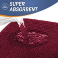 thumbnail image 3 of Alfombrilla de baño de espuma viscoelástica OLANLY, 60 x 40 cm, color burdeos, 3 of 7