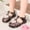 Black, variant on Girls Sandals Soft Sole Transparent Jelly Sandals for Girls with Hook Flat Summer Beach Sandals with Cute Beaded Bow Summer Girls Shoes (White 10.5)