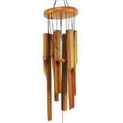 Wind Chimes Bamboo Product Wooden Music Crisp Sound Garden Patio Decor
