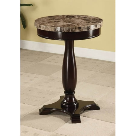 Beautiful Kitchen Tables Round Table Marble Veneer Top and Espresso Base, Beautiful faux marble round table in espresso finish. By ADF ()