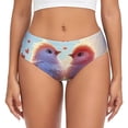 thumbnail image 1 of Fotbe Heart Sky Bird Couple Calzones Estampados para Mujer – Ropa Interior de Algodón, Cómoda, Suave y Elástica-3X-Large, 1 of 6