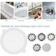 thumbnail image 5 of Paquete de 50 pegatinas de malla desechables para desagüe de ducha, para baño, lavandería, bañera, cocina para humanos y mascotas, 5 of 5