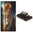 thumbnail image 7 of Fierce Lion 3-Piece Towel Set,Soft Absorbent Quick Dry Bath Towels Sets,1 Bath Towel,1 Hand Towel,1 Washcloth,for Bathing Home Hotel Gym Spa Wash cloth, 7 of 7