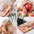 thumbnail image 6 of FINGERCRAFT Kitchen Towels, 100% Natural Cotton Waffle, Set of 6 Multi-Purpose Kitchen Cloth Very Soft Highly Absorbent Tea Towels for Home and Kitchen 20in X 30in Vintage Floral, 6 of 8