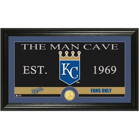MLB Man Cave Bronze Coin Panoramic Photo Mint, Kansas City Royals