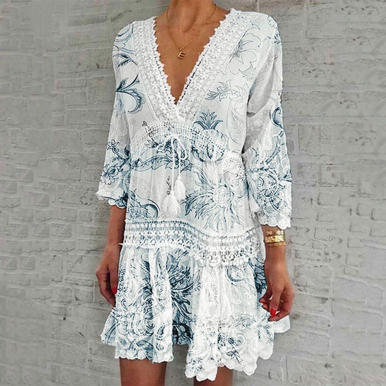 jacquard beach dress Sofia Collections Women's Dress Nottingham Beige / One Size -