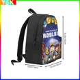 thumbnail image 4 of Roblox-Mochila deportiva con compartimentos para estudiantes de primaria y secundaria, Mochila de Anime para Cosplay, iluminadora, para niños y niñas, 4 of 5