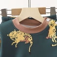 thumbnail image 6 of Gubotare Fall Pajamas Kids Boys Toddler Pajamas Set Long Sleeve Boys 2-Piece Snug Fit PJs Cozy Sleepwear Breathable Stretchy 2T 3T (Green,2-3 Years), 6 of 7