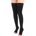 thumbnail image 1 of ORUYROP Leotruny Women Men 20-30 mmHg Support Open Toe Thigh High Compression Stockings, 1 of 6
