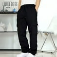 thumbnail image 2 of Mens Cargo Pants Casual Outdoor Hiking Pants for Men Athletic Joggers Fleece Sweatpants Men, 2 of 4