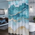 thumbnail image 3 of Abstract Waves Shower Curtains for Bathroom, Ocean Surrealism Spray Beach Watercolor Washable Fabric Shower Curtain with Hooks Waterproof Bathroom Decor Sets, 60 x 72 Inches, 3 of 9