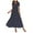 Black, variant on AOOCHASLIY Clarance Dresses for Women 2024 Fashion Women O-Neck Short Sleeve Beach Polka Dot Bandage Long Maxi Dress