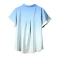 thumbnail image 4 of Aofany Plus Size Button Down Shirts for Women Gradient Summer Casual Short Sleeve Turndown Collar Blouse Tops, 4 of 4